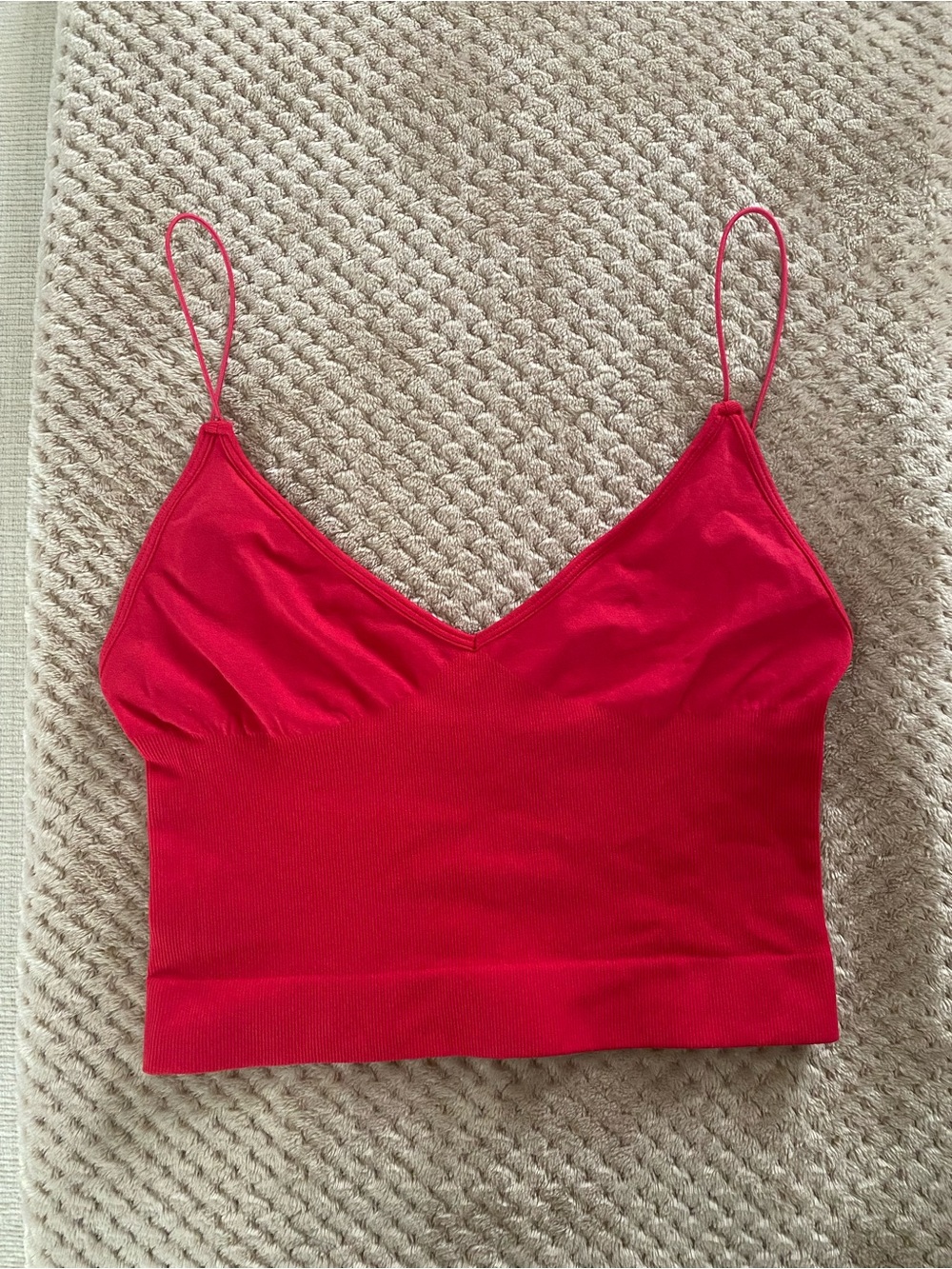 Free People Ribbed V-Neck Brami tank top